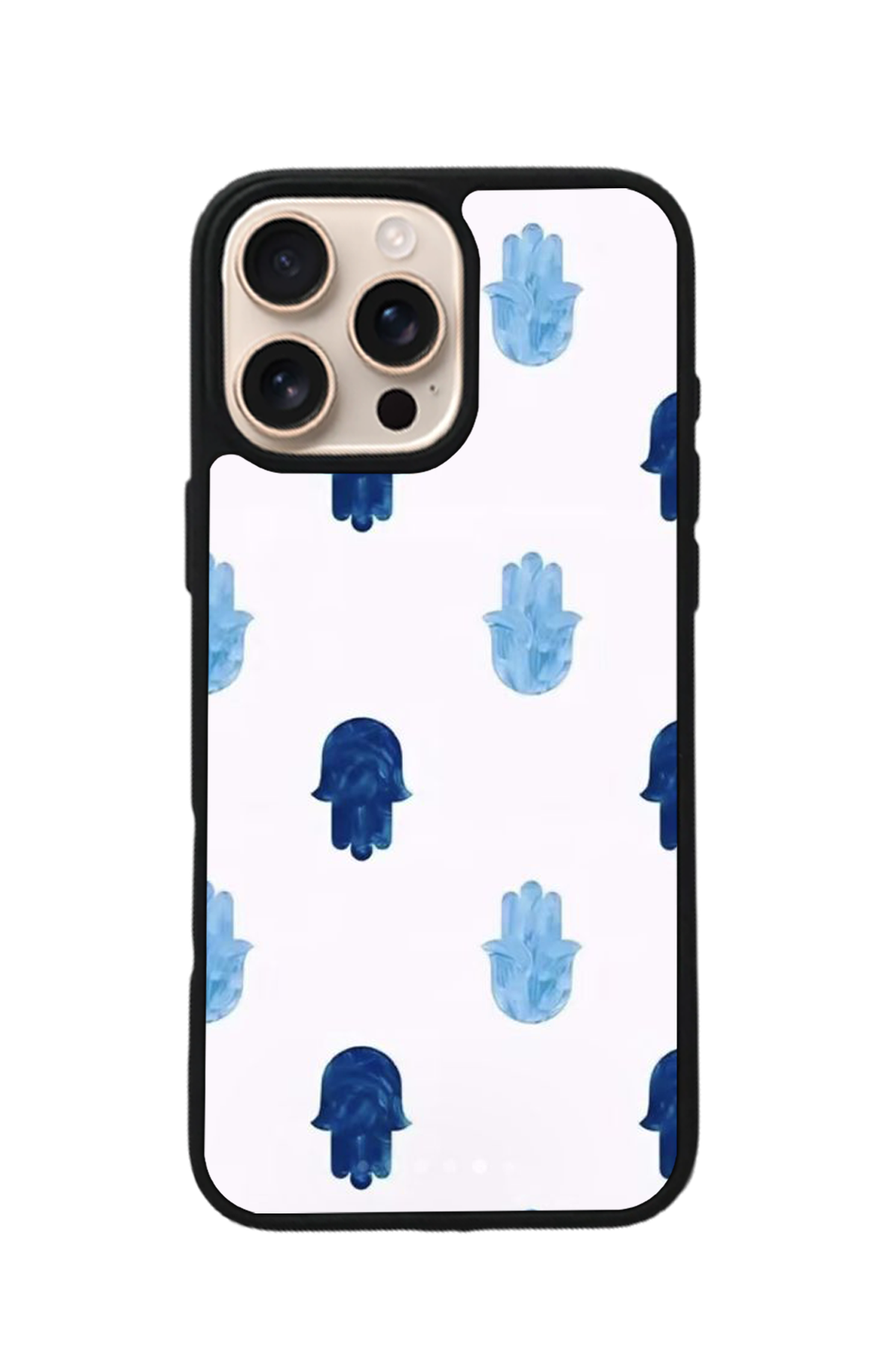 iPhone 16 Pro Uyumlu Nazar Tasarımlı Glossy Premium Kılıf
