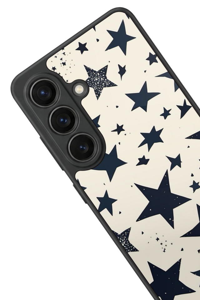 Samsung Galaxy S26 Uyumlu Retro Yildizlar Tasarımlı Glossy Premium Kılıf