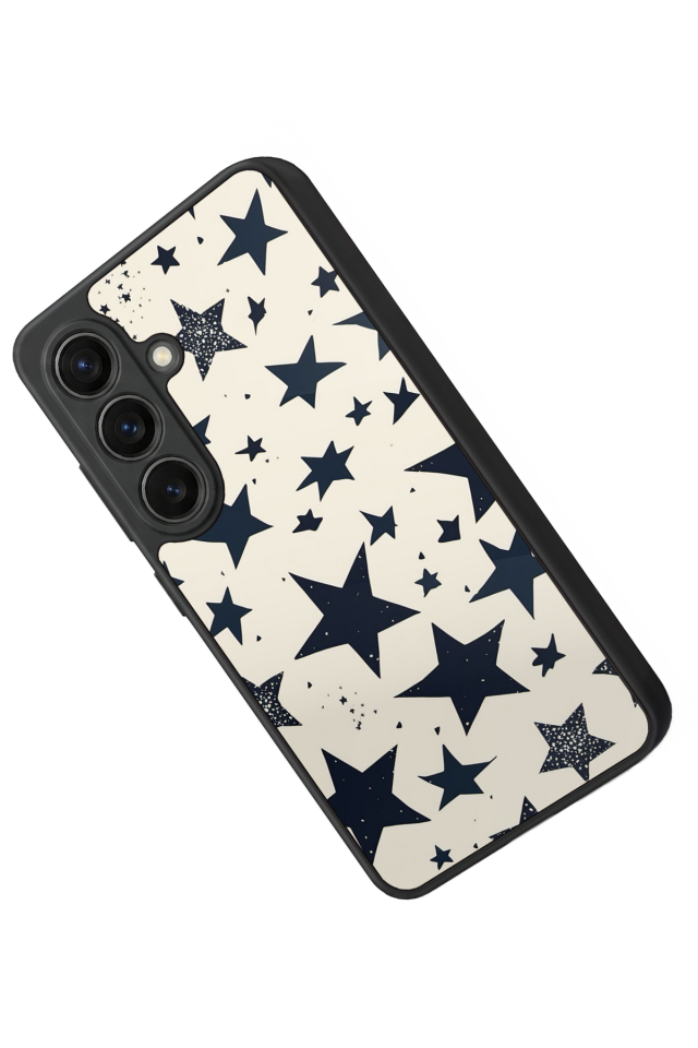 Samsung Galaxy S26 Uyumlu Retro Yildizlar Tasarımlı Glossy Premium Kılıf