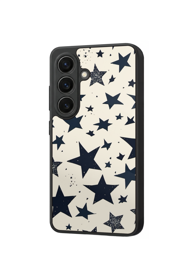 Samsung Galaxy S26 Uyumlu Retro Yildizlar Tasarımlı Glossy Premium Kılıf