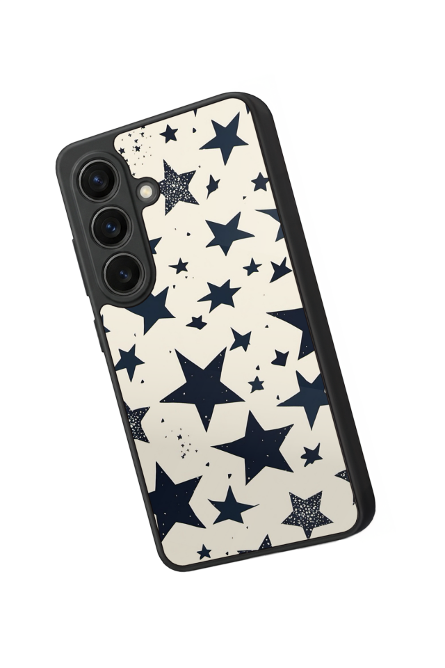 Samsung Galaxy S26 Uyumlu Retro Yildizlar Tasarımlı Glossy Premium Kılıf