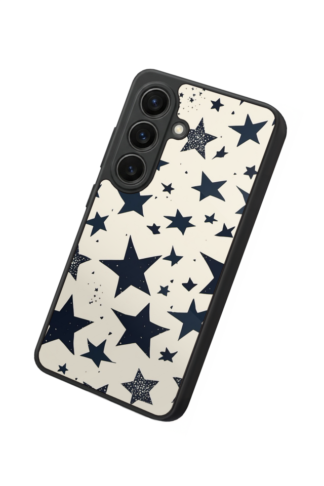Samsung Galaxy S26 Uyumlu Retro Yildizlar Tasarımlı Glossy Premium Kılıf