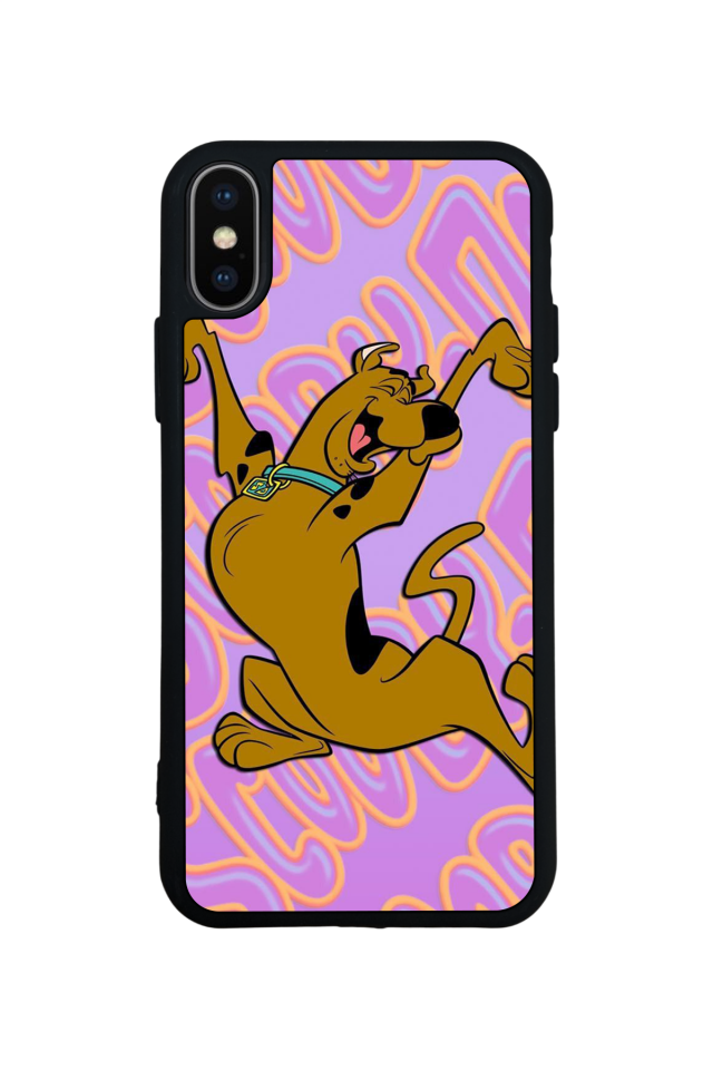 iPhone X/ XS Uyumlu Scooby Doo Tasarımlı Glossy Premium Kılıf