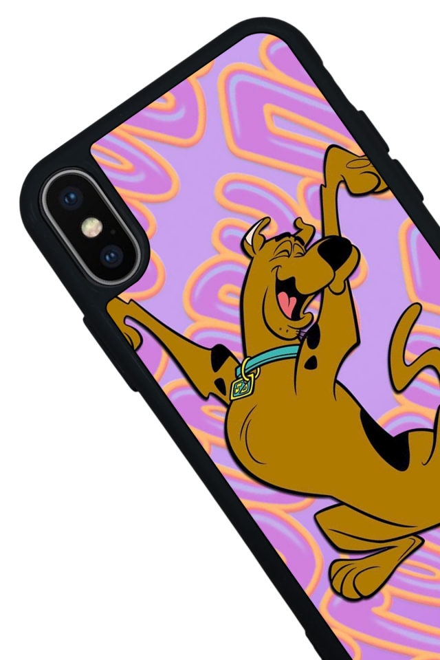 iPhone X/ XS Uyumlu Scooby Doo Tasarımlı Glossy Premium Kılıf