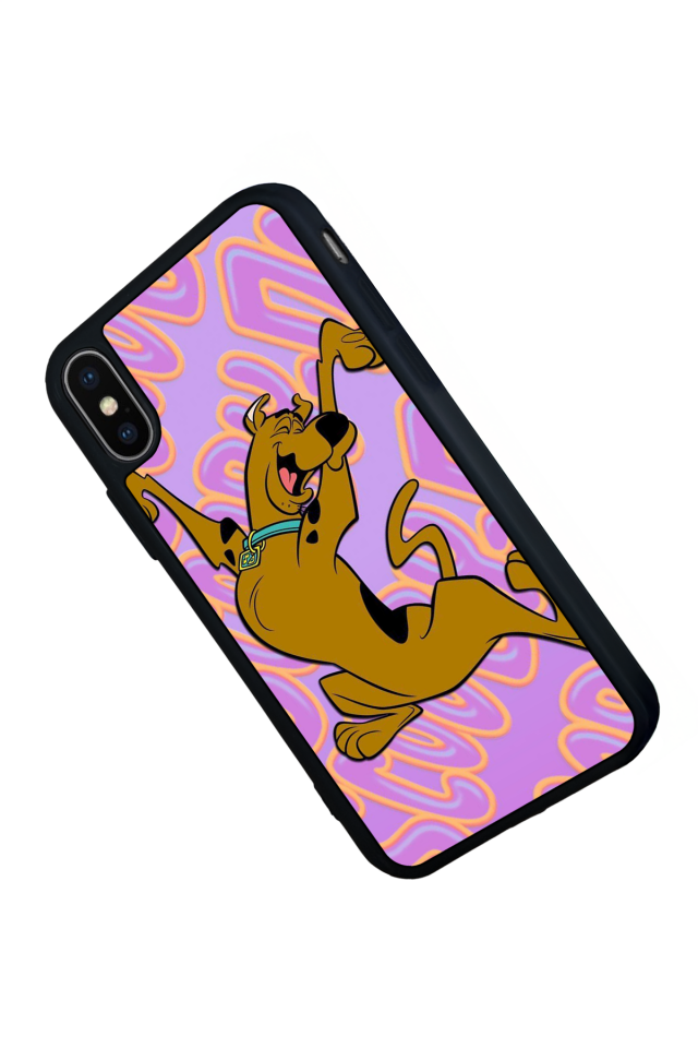 iPhone X/ XS Uyumlu Scooby Doo Tasarımlı Glossy Premium Kılıf
