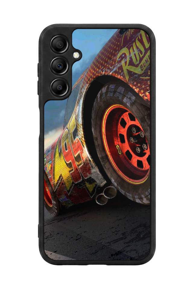 Samsung Galaxy A14 Uyumlu Şimsek McQueen Tasarımlı Glossy Premium Kılıf
