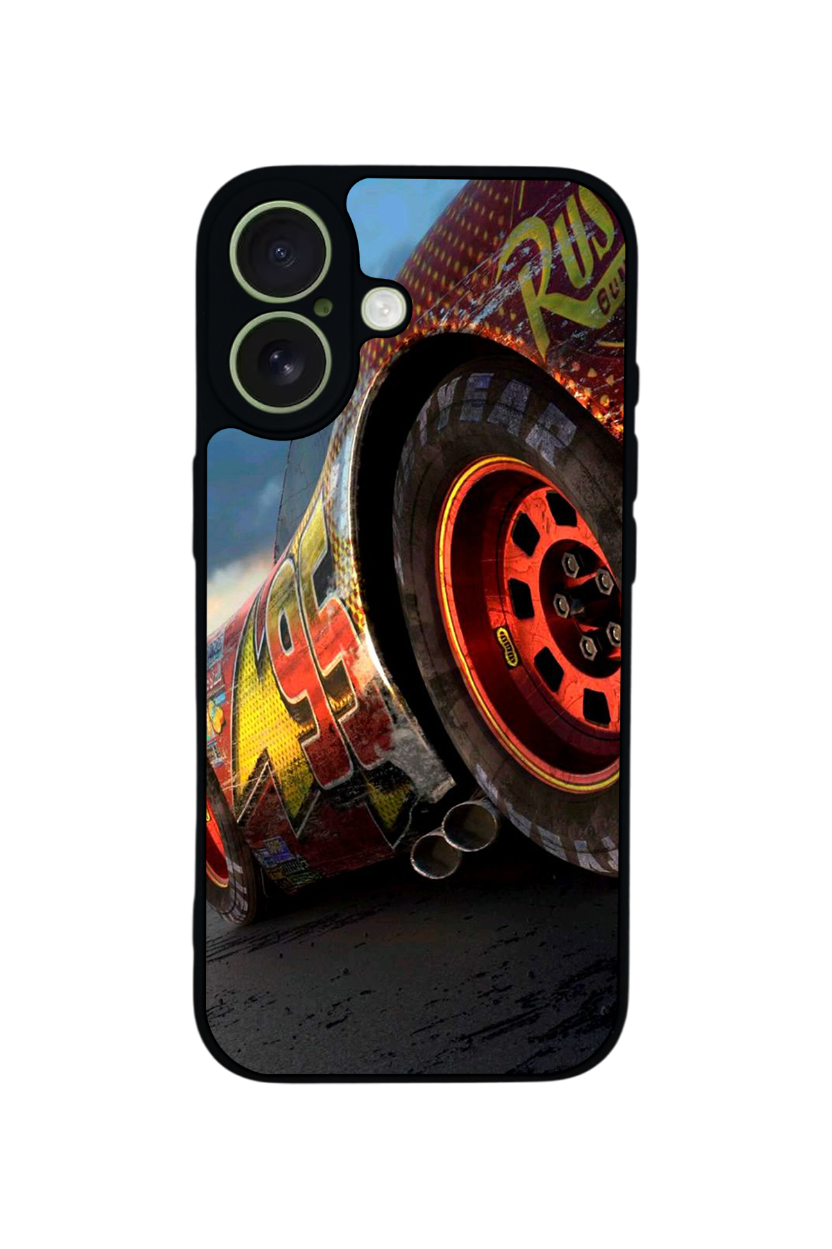 iPhone 17 Uyumlu Şimsek McQueen Tasarımlı Glossy Premium Kılıf