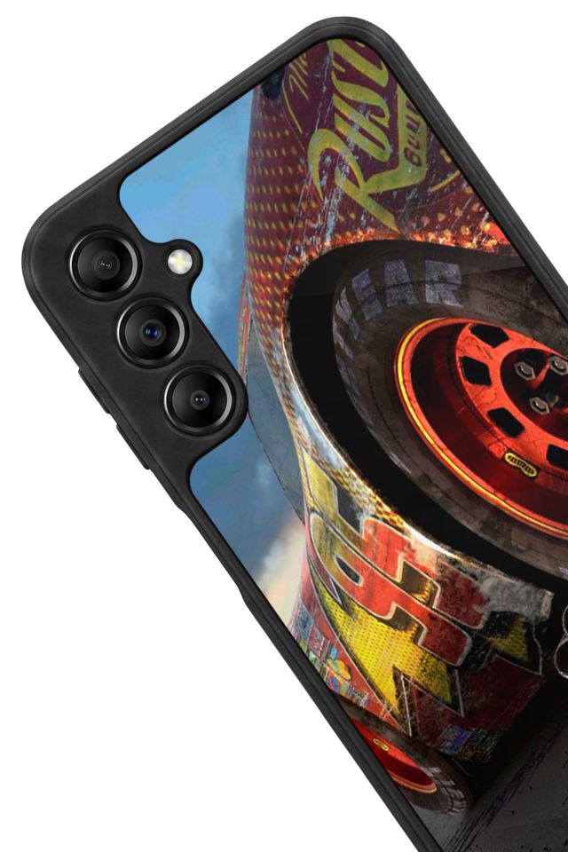 Samsung Galaxy A14 Uyumlu Şimsek McQueen Tasarımlı Glossy Premium Kılıf