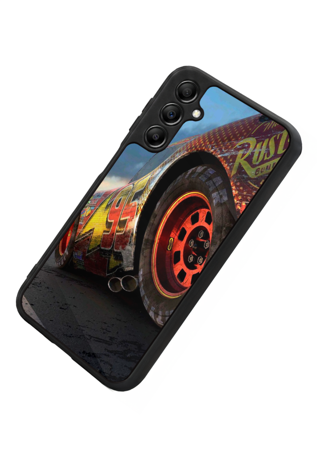 Samsung Galaxy A14 Uyumlu Şimsek McQueen Tasarımlı Glossy Premium Kılıf