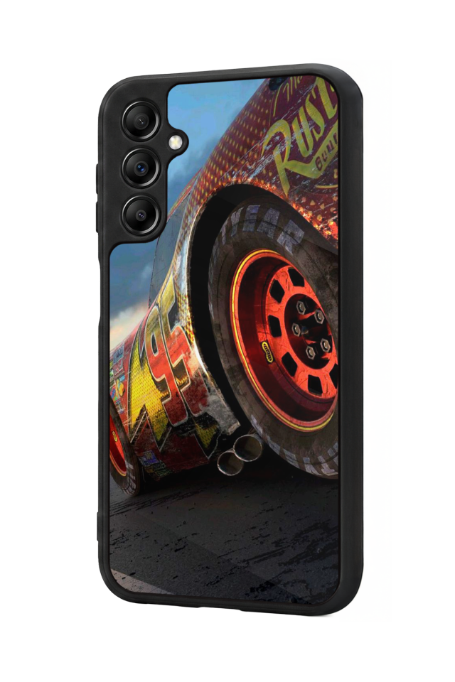 Samsung Galaxy A14 Uyumlu Şimsek McQueen Tasarımlı Glossy Premium Kılıf