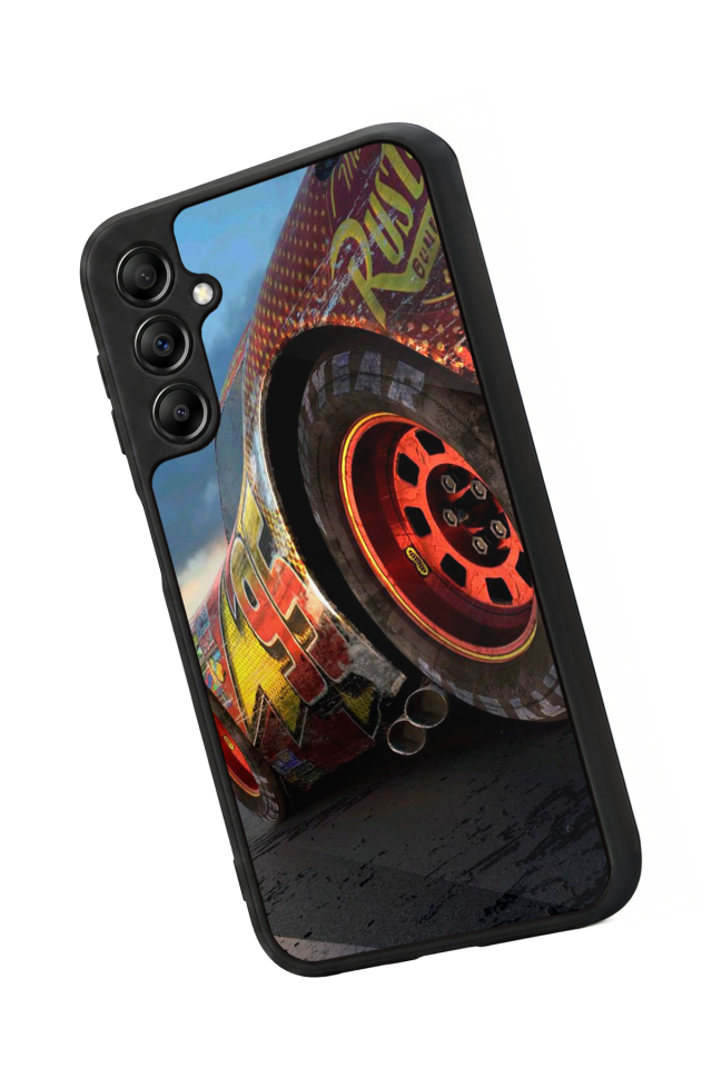 Samsung Galaxy A14 Uyumlu Şimsek McQueen Tasarımlı Glossy Premium Kılıf