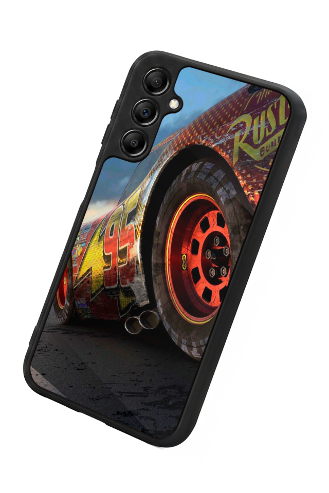 Samsung Galaxy A14 Uyumlu Şimsek McQueen Tasarımlı Glossy Premium Kılıf