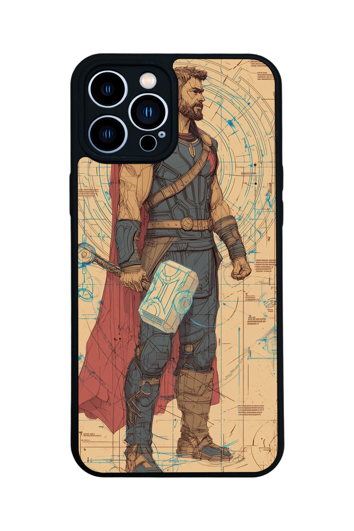 iPhone 13 Pro Max Uyumlu Thor Tasarımlı Glossy Premium Kılıf