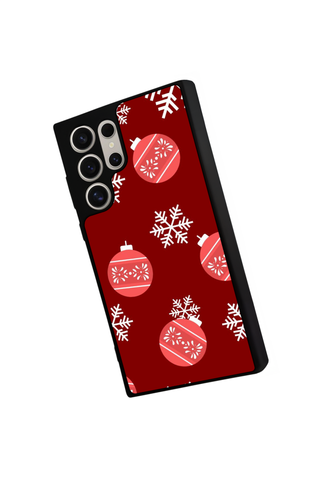 Samsung Galaxy S23 Ultra Uyumlu Yilbasi Christmas Tasarımlı Glossy Premium Kılıf