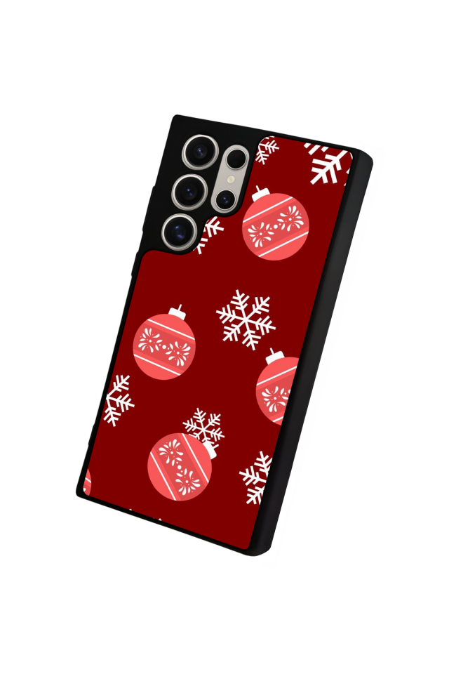 Samsung Galaxy S23 Ultra Uyumlu Yilbasi Christmas Tasarımlı Glossy Premium Kılıf