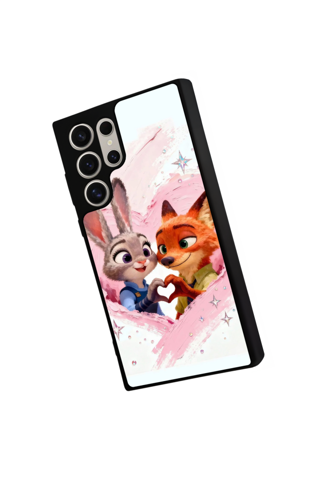 Samsung Galaxy S22 Ultra Uyumlu Zootropolis Tasarımlı Glossy Premium Kılıf