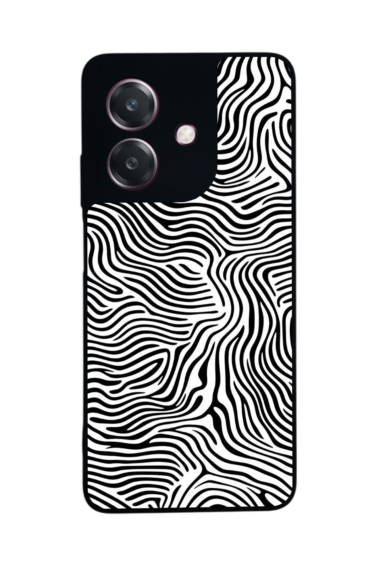 Oppo A3 5G Uyumlu Çizgi Sanatı Tasarımlı Glossy Premium Kılıf