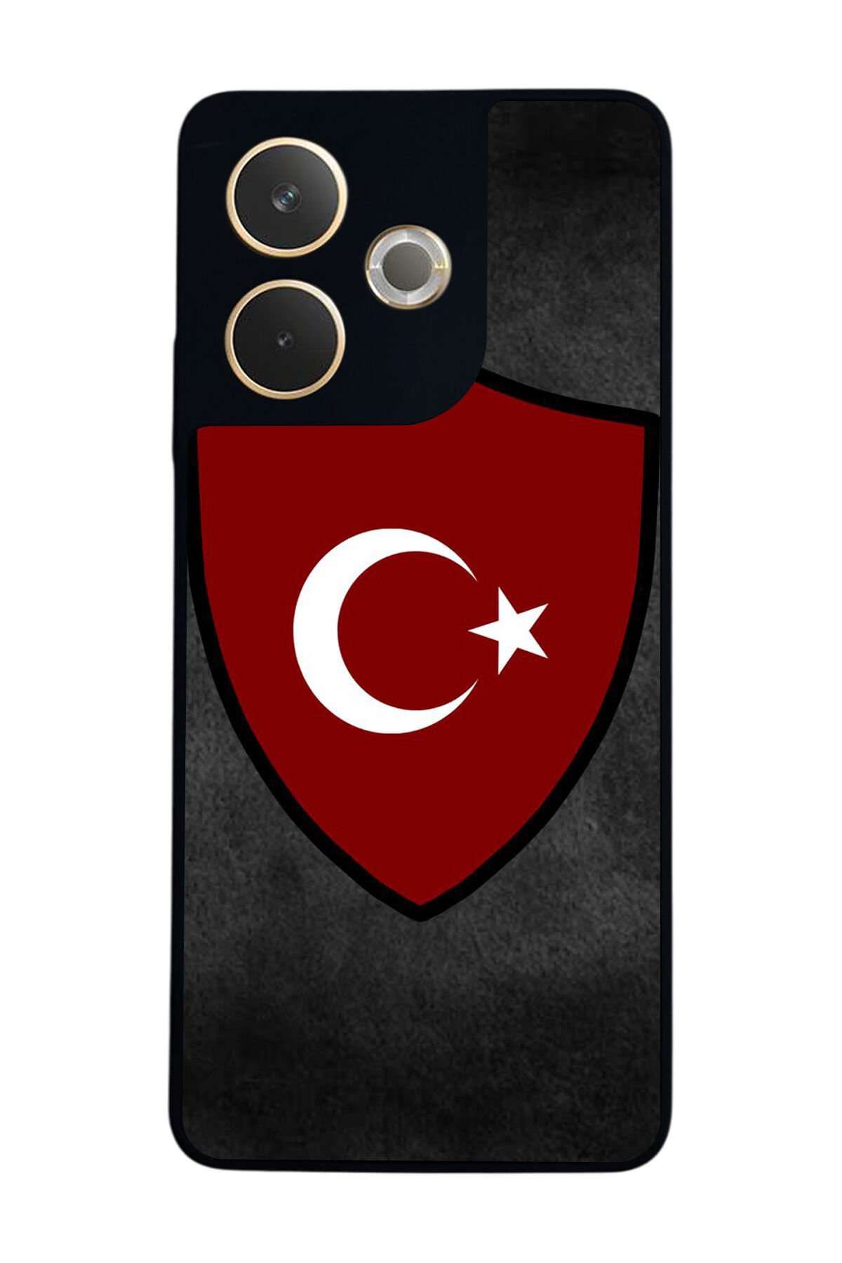Oppo A5 Pro Uyumlu Türk Bayragi Tasarımlı Glossy Premium Kılıf