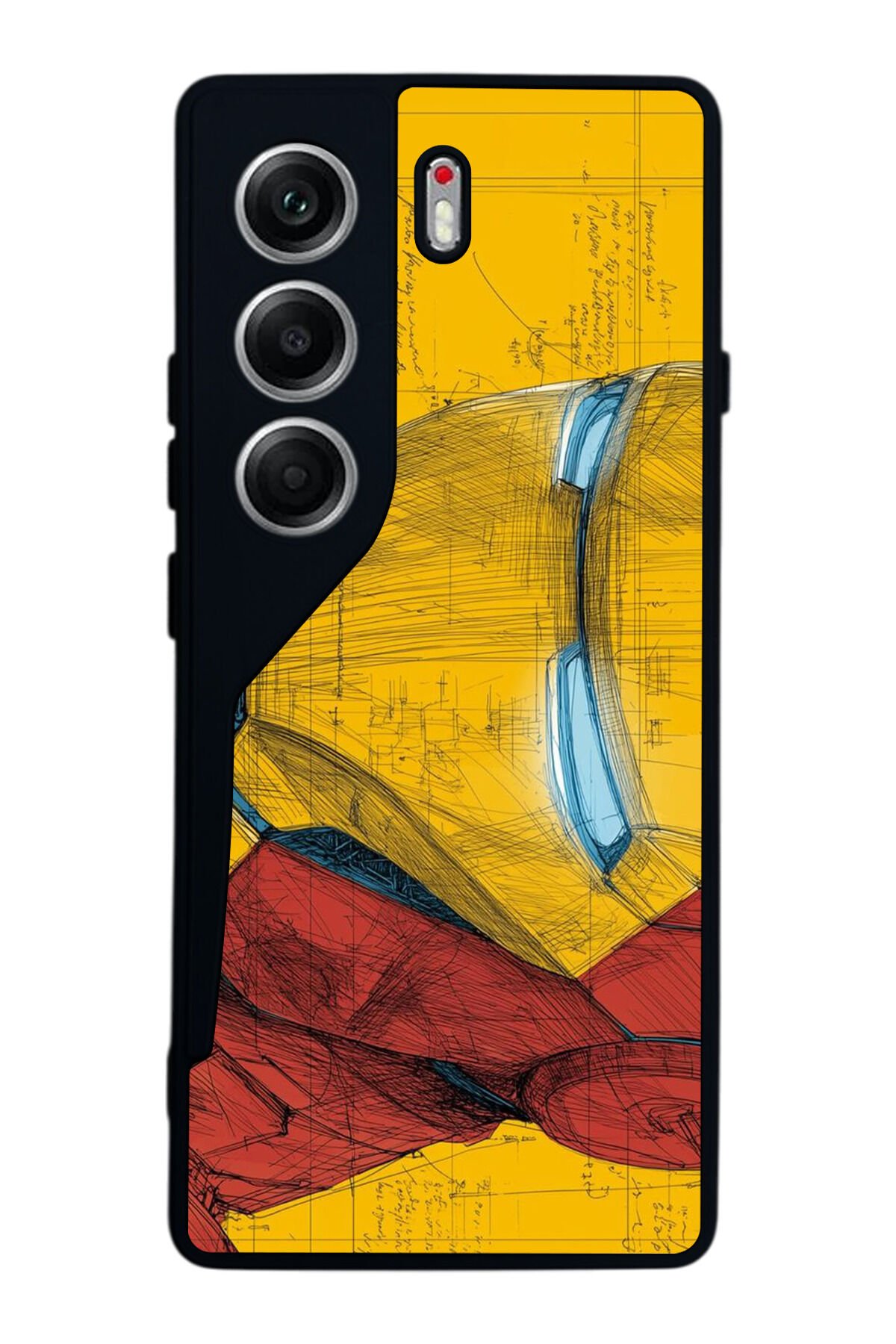 Tecno Camon 40 Uyumlu Iron Man ( Demir Adam ) Tasarımlı Glossy Premium Kılıf