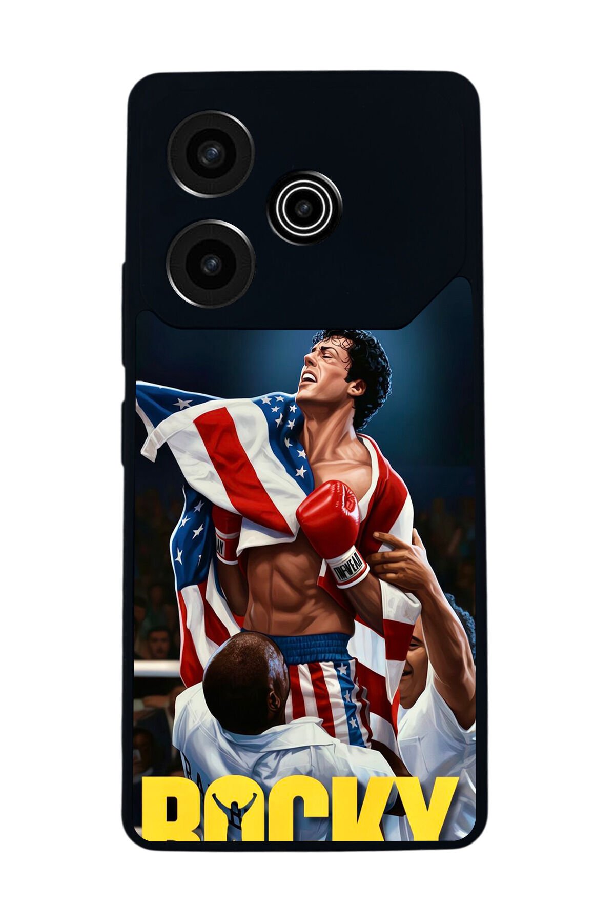 Tecno Pova 6 Uyumlu Rocky Tasarımlı Glossy Premium Kılıf