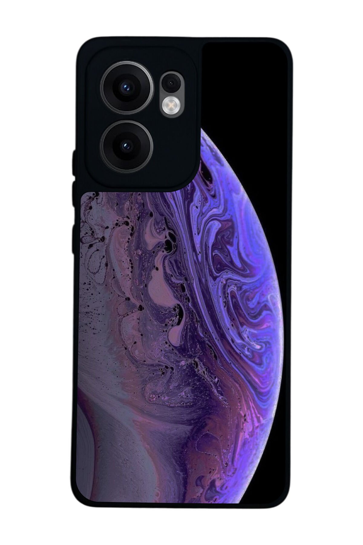 Oppo Reno 13F Uyumlu Ay Tasarımlı Glossy Premium Kılıf