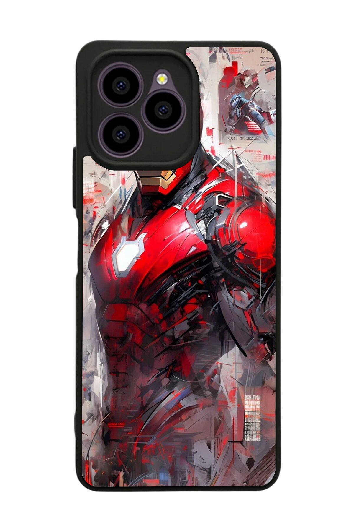 Omix X6 Uyumlu Iron Man ( Demir Adam ) Tasarımlı Glossy Premium Kılıf