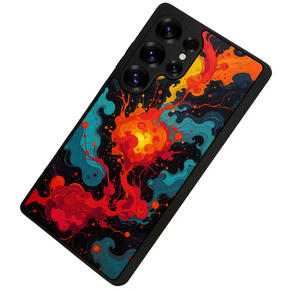 Samsung Galaxy S25 Ultra Uyumlu Abstract Tasarımlı Glossy Premium Kılıf