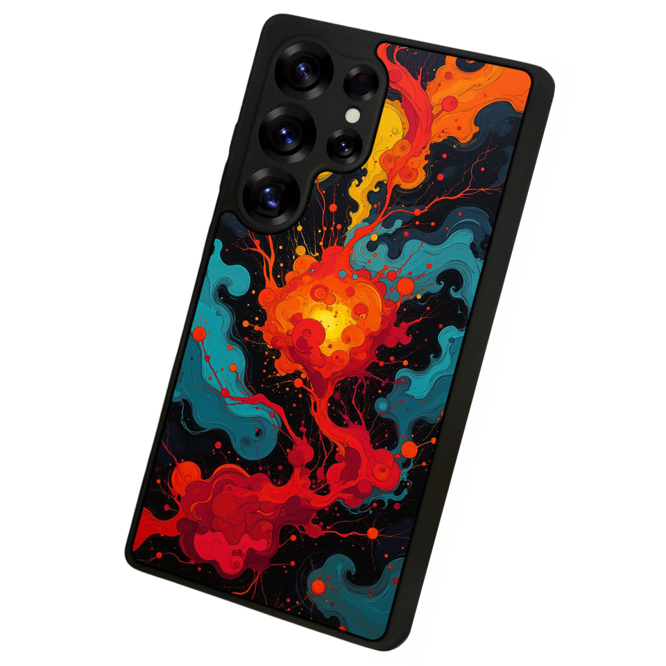 Samsung Galaxy S25 Ultra Uyumlu Abstract Tasarımlı Glossy Premium Kılıf