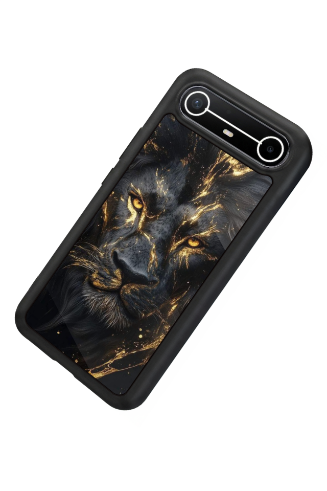 Tecno Spark Slim 5G Uyumlu Aslan Tasarımlı Glossy Premium Kılıf