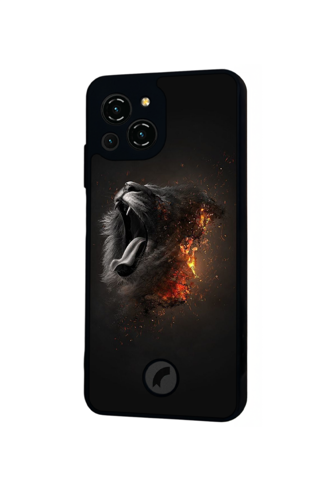 Reeder S23 Pro Max Uyumlu Aslan Tasarımlı Glossy Premium Kılıf