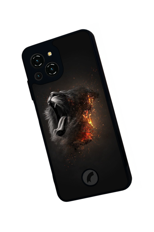 Reeder S23 Pro Max Uyumlu Aslan Tasarımlı Glossy Premium Kılıf