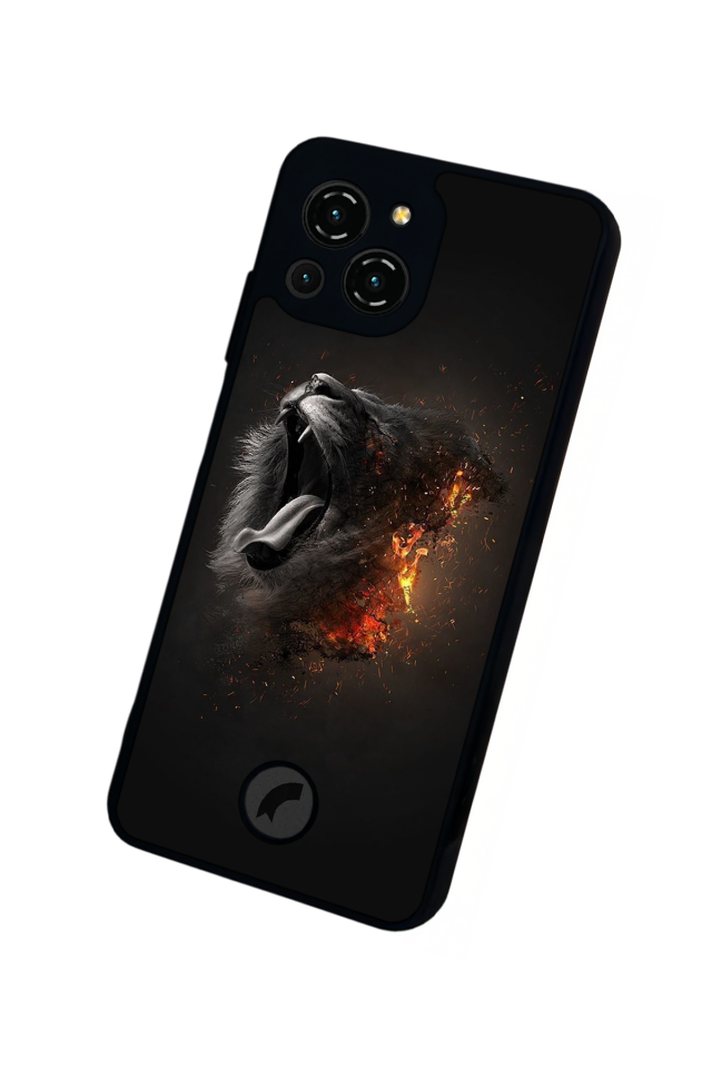 Reeder S23 Pro Max Uyumlu Aslan Tasarımlı Glossy Premium Kılıf