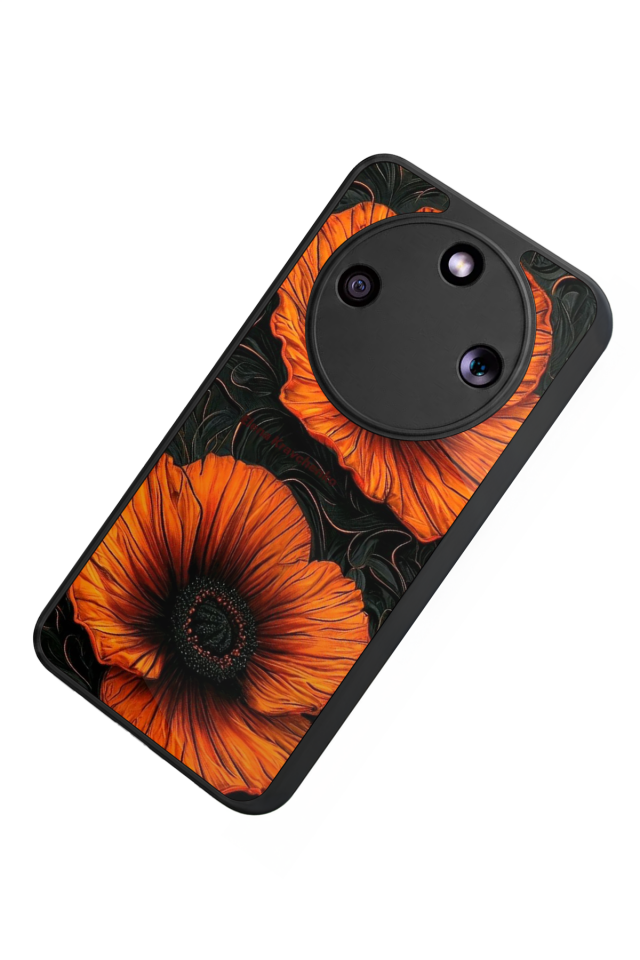 Honor Magic 8 Lite Uyumlu Botanik Tasarımlı Glossy Premium Kılıf