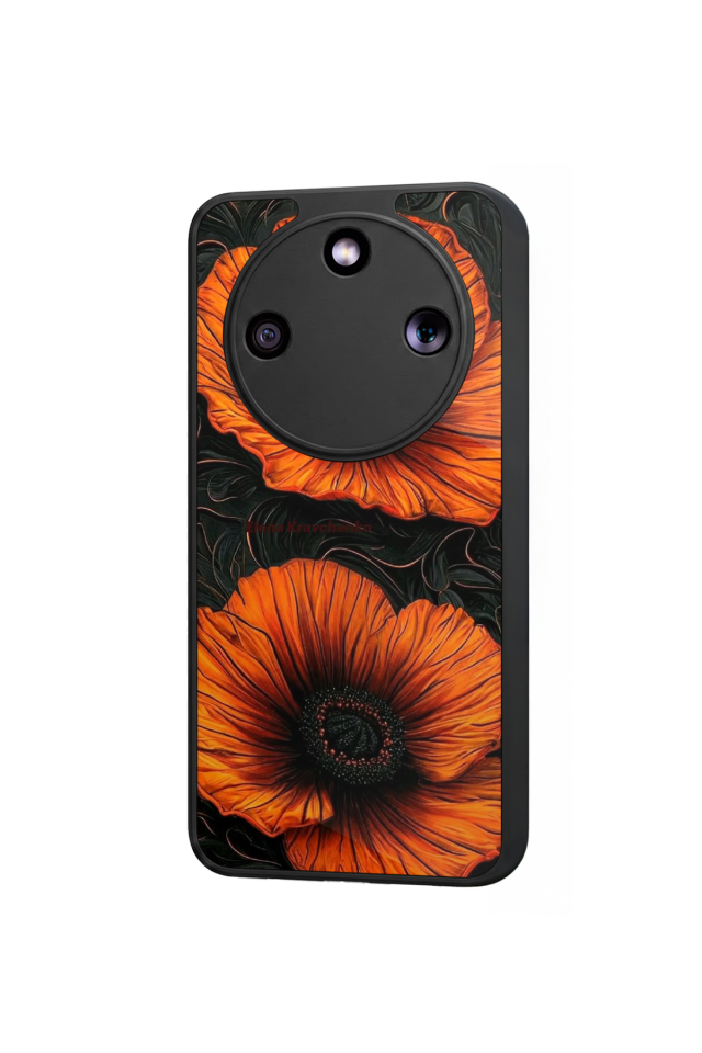 Honor Magic 8 Lite Uyumlu Botanik Tasarımlı Glossy Premium Kılıf