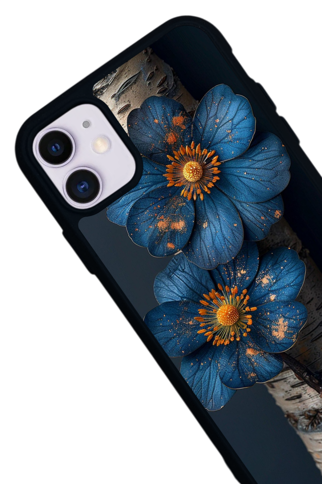 iPhone 11 Uyumlu Cicek Tasarımlı Glossy Premium Kılıf