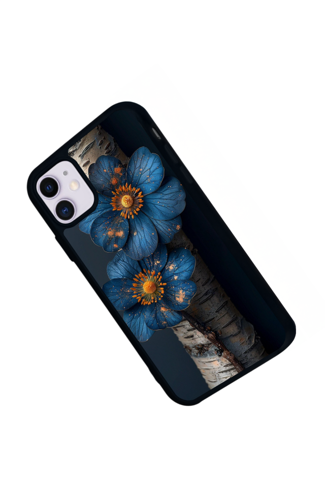 iPhone 11 Uyumlu Cicek Tasarımlı Glossy Premium Kılıf