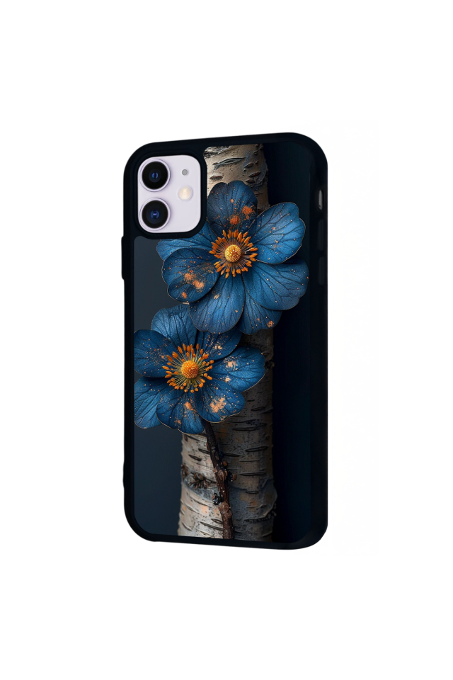 iPhone 11 Uyumlu Cicek Tasarımlı Glossy Premium Kılıf