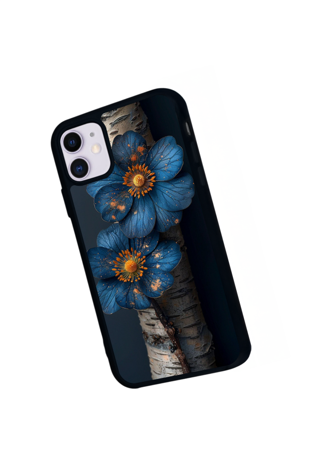 iPhone 11 Uyumlu Cicek Tasarımlı Glossy Premium Kılıf