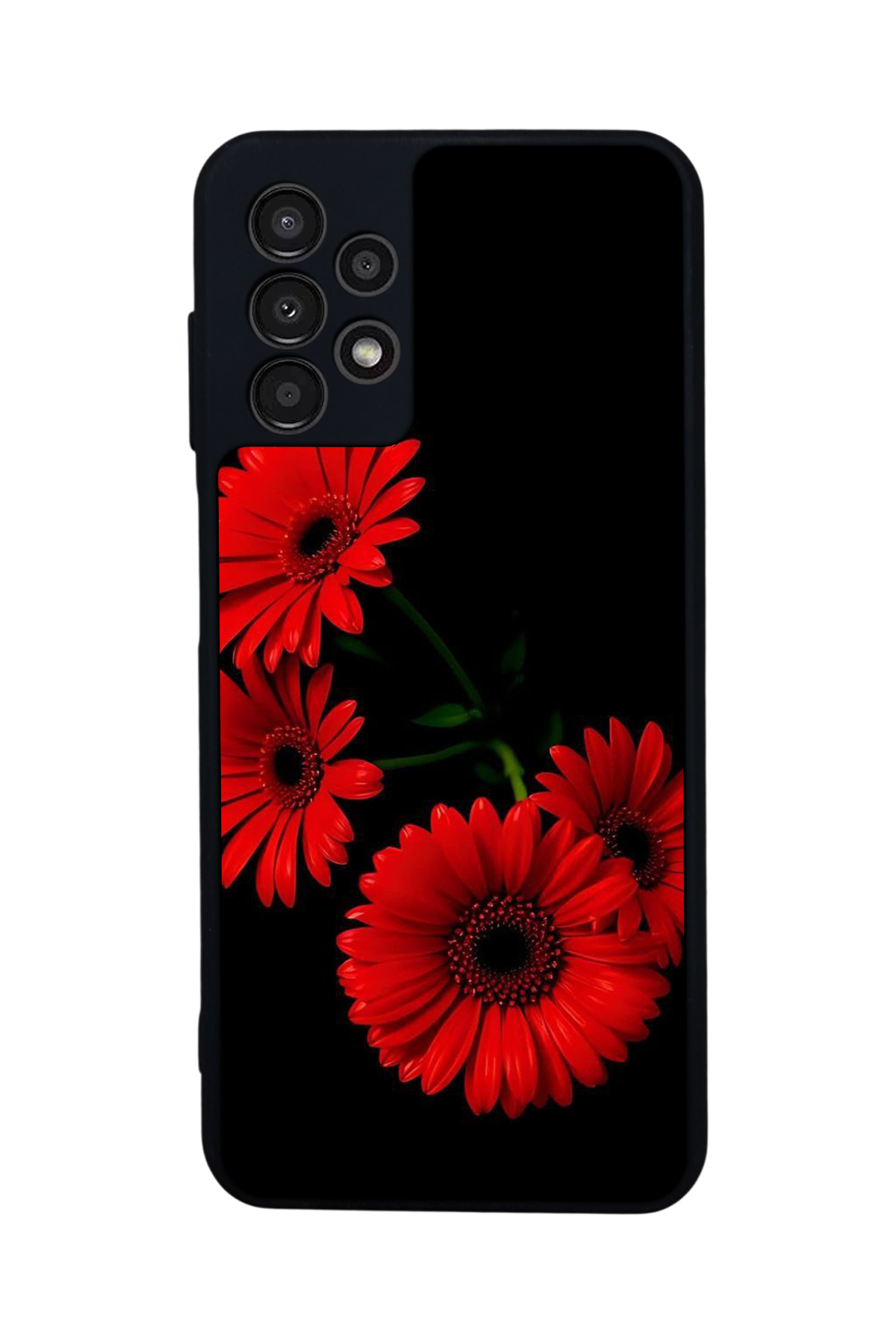 Samsung Galaxy A13 Uyumlu Cicek Tasarımlı Glossy Premium Kılıf