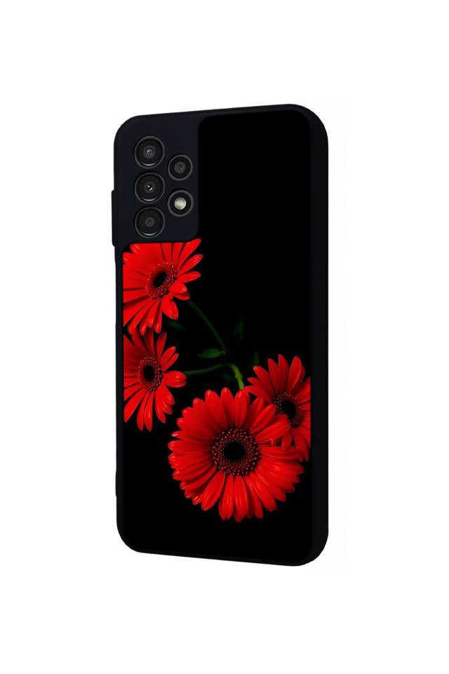 Samsung Galaxy A13 Uyumlu Cicek Tasarımlı Glossy Premium Kılıf