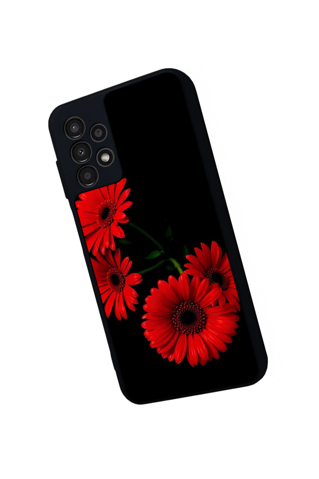 Samsung Galaxy A13 Uyumlu Cicek Tasarımlı Glossy Premium Kılıf