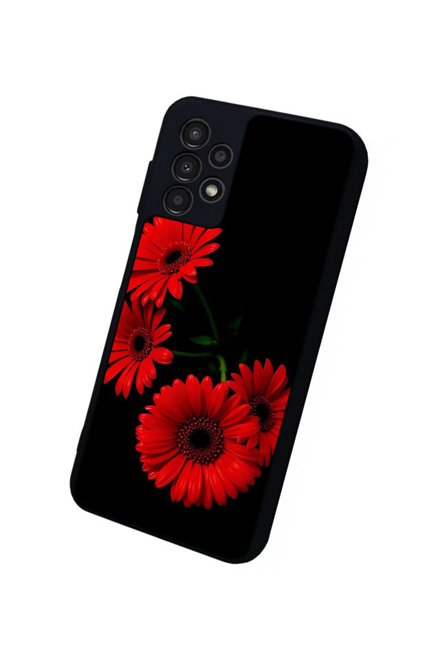 Samsung Galaxy A13 Uyumlu Cicek Tasarımlı Glossy Premium Kılıf