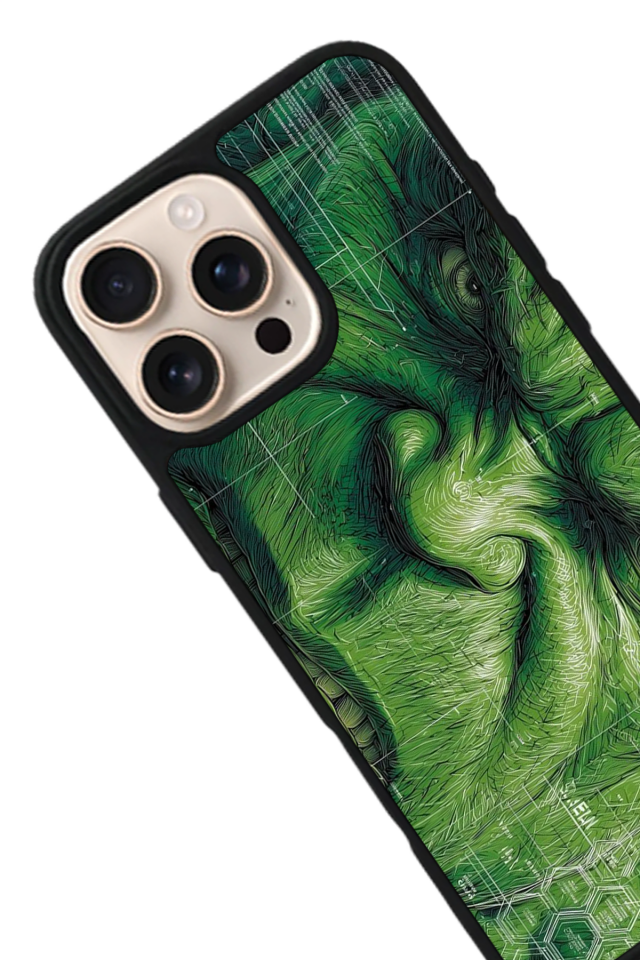 iPhone 16 Pro Max Uyumlu Hulk Tasarımlı Glossy Premium Kılıf