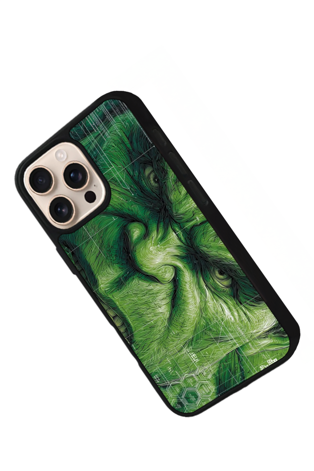 iPhone 16 Pro Max Uyumlu Hulk Tasarımlı Glossy Premium Kılıf