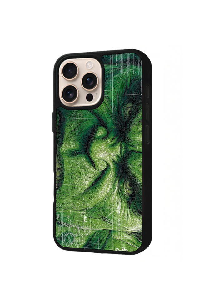 iPhone 16 Pro Max Uyumlu Hulk Tasarımlı Glossy Premium Kılıf