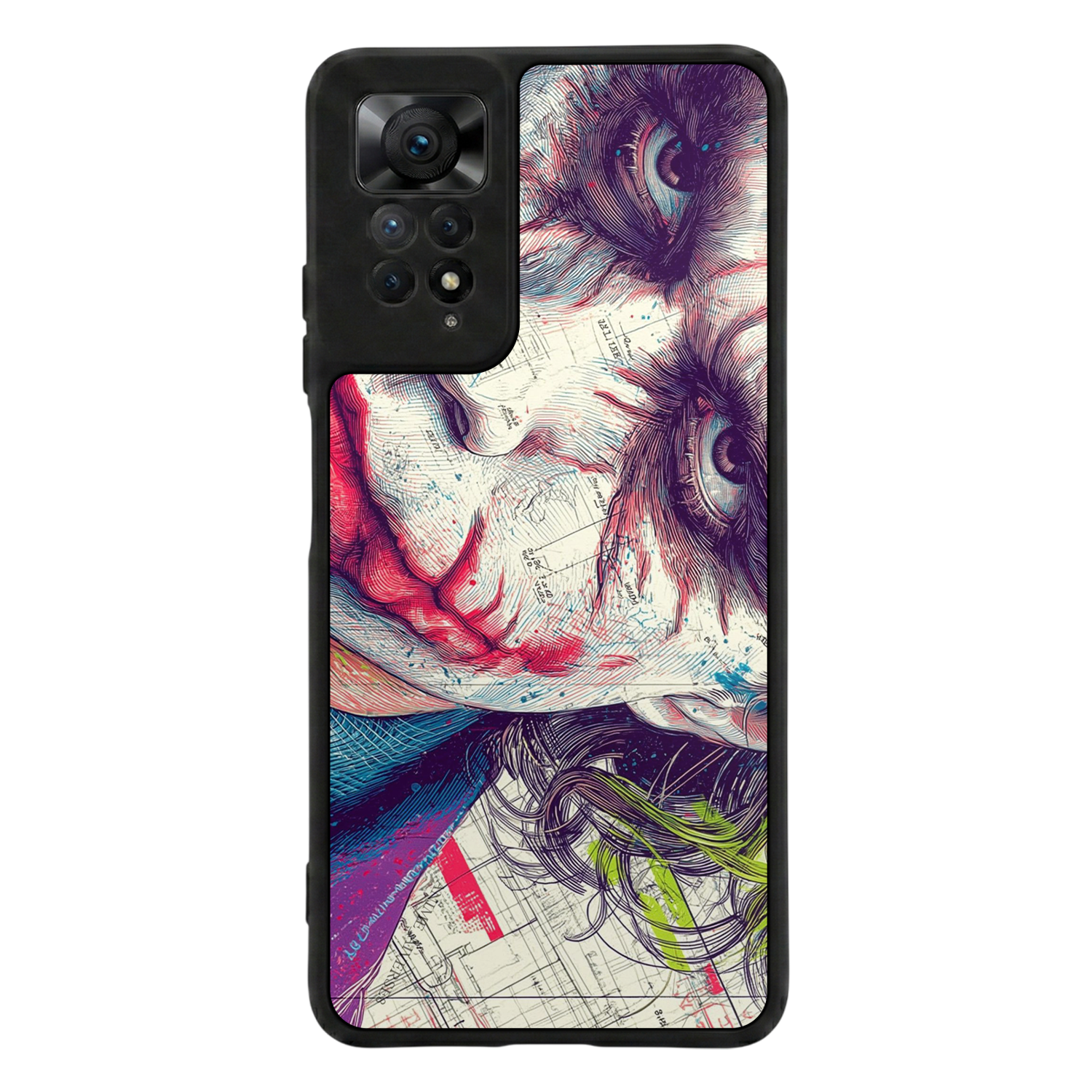 Xiaomi Redmi Note 12 Pro Uyumlu Joker Tasarımlı Glossy Premium Kılıf