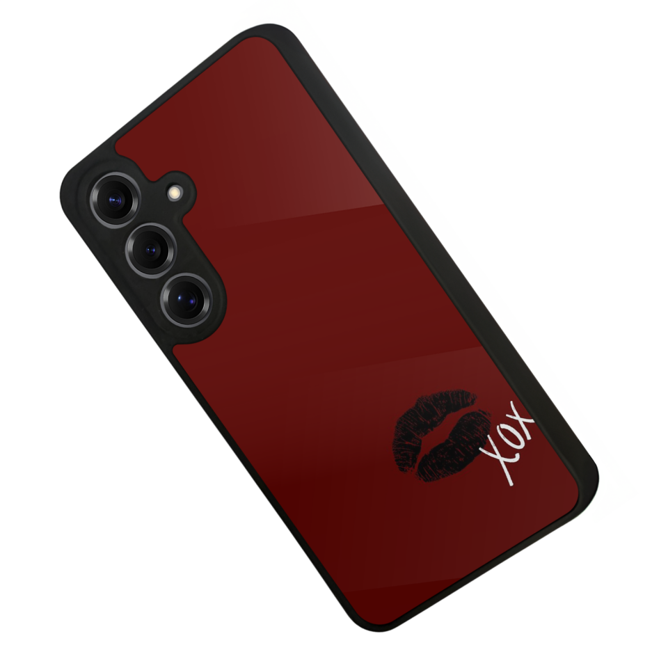 Samsung Galaxy S25 Uyumlu Kalp Love Tasarımlı Glossy Premium Kılıf