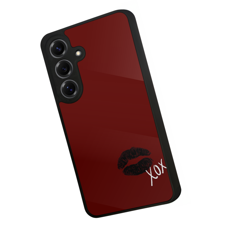 Samsung Galaxy S25 Uyumlu Kalp Love Tasarımlı Glossy Premium Kılıf