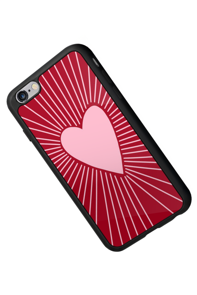 iPhone 6s Plus Uyumlu Kalp Love Tasarımlı Glossy Premium Kılıf
