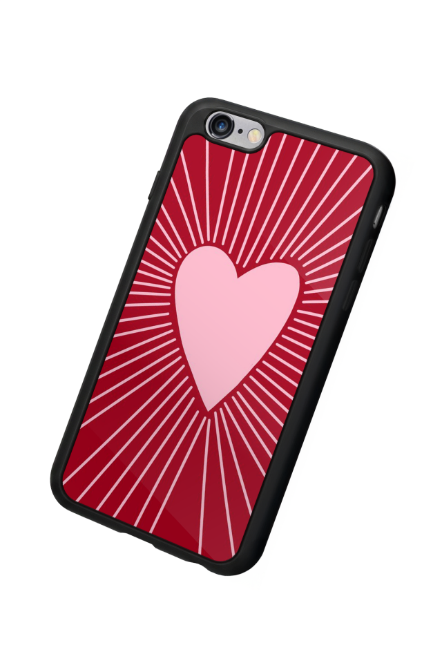 iPhone 6s Plus Uyumlu Kalp Love Tasarımlı Glossy Premium Kılıf